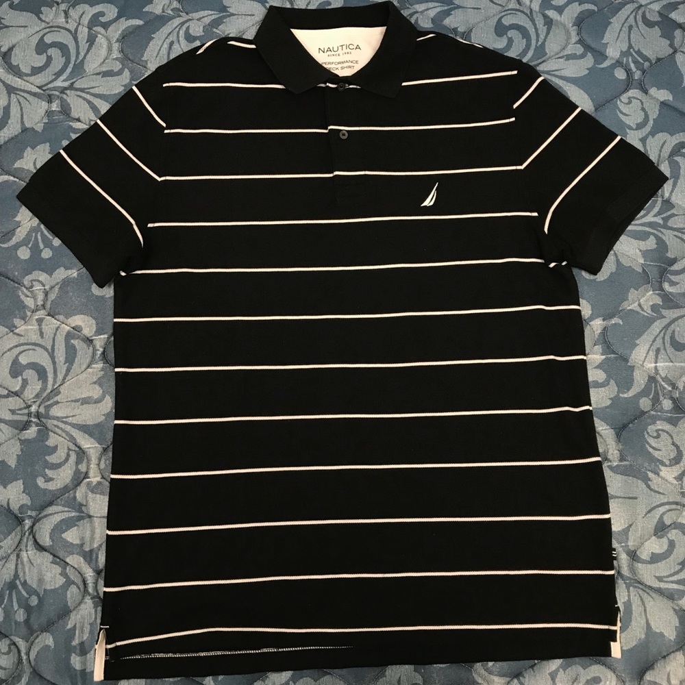 Nautica Mens Performance Deck Shirt sz Large